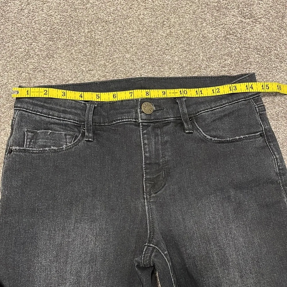 BDG Urban Outfitters Denim Black Twig Mid Rise Distressed Knee Raw Hem Jeans 28 - Picture 6 of 16